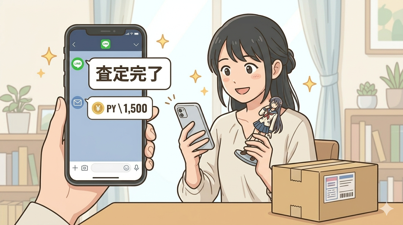 初心者用、フィギュア買取の流れ