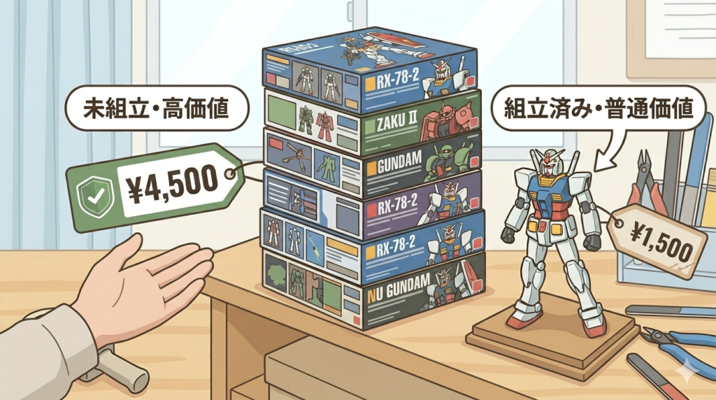 組み立て前の方が価値がある？