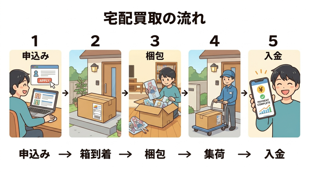 宅配買取の流れ
