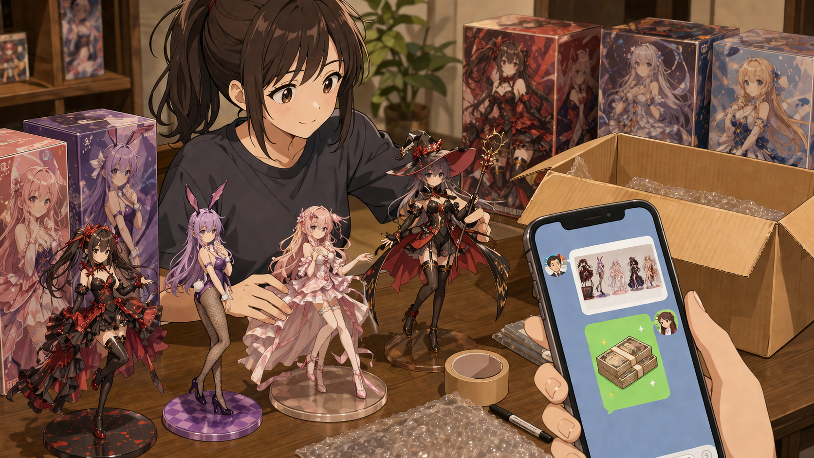 美少女フィギュアまとめ査定イメージ