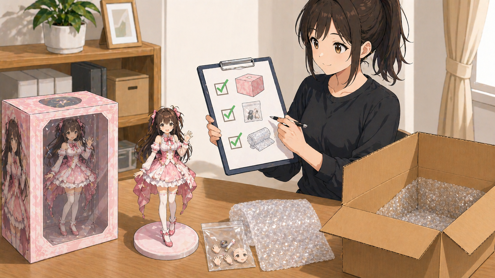 フィギュア送付前チェックリストイメージ