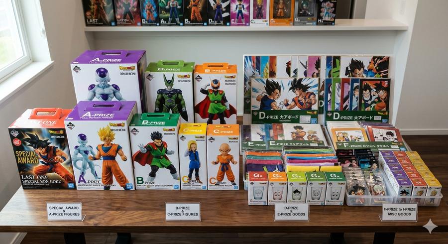 ドラゴンボール一番くじ景品の賞別コレクション